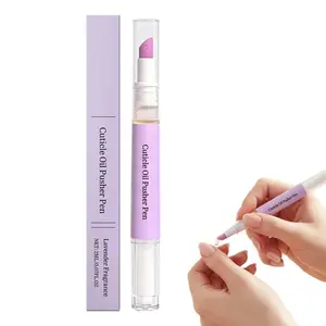 2-in-1 Cuticle Pusher & Oil Pen, Cuticle Oil Pusher Pen, Portable Nail Care Pen Instant Cuticle Remover Tools for Dry Nails Hangnails Moisturizes Brightens (1 PCS)