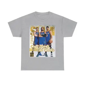 Jalen Brunson Josh Hart Donte DiVincenzo New York Knicks Gold NBA Slam Cover Tee Shirt