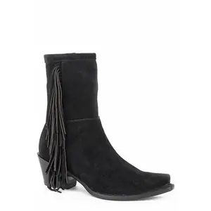 Women's Stetson Halle Suede Fringe Side Zip Boot
