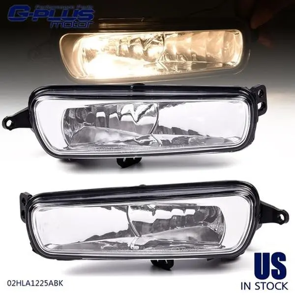 G-PLUS Fog Lights for 2015-2017 Ford Focus OE Style Clear Lens Halogen Fog Light Assembly
