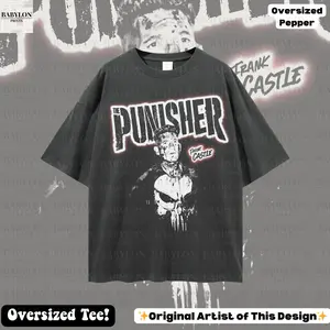 Oversized Punisher Shirt Jon Bernthal Vintage The Punisher Show Shirt Frank Castle Shirt Daredevil Born Again  Shirt Punisher Gift