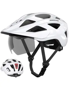 Adult Bicycle Helmet,Bike Gear，Magnetic Visor, With LED Light, Suitable for Small Head Circumferences, Suitable for Cycling and Outdoor Sports.