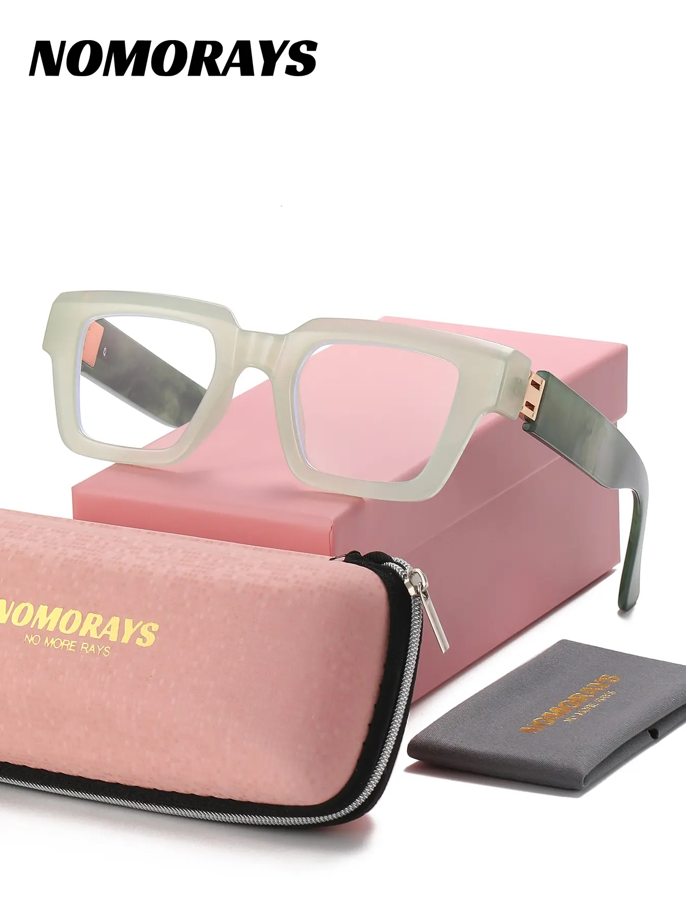 1 Piece LolaDiva Unisex Geometric Full Frame Plano Glasses Lightweight Frame Urban Style Plano Glasses Casual Stylish Glasses