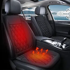 Automobile Heated Seat Covers, Seat Cushion, Comfortable Seat Cover with Full Back Support, Universal Seat Cushion for Front Seat in Winter