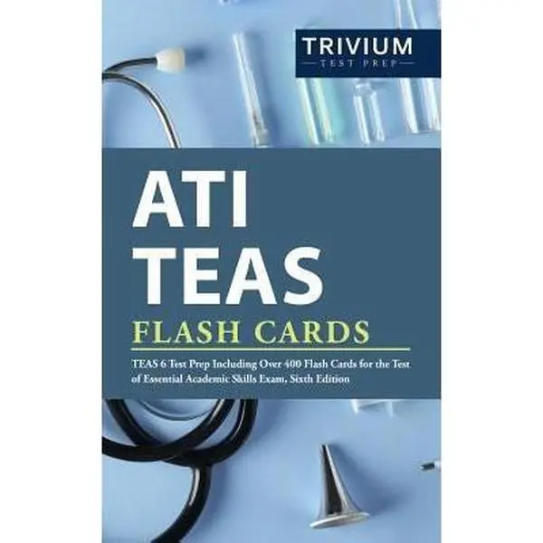 USED Book - ATI TEAS Flash Cards: TEAS 6 Test Prep Including Over 400 Flash Cards for the Test of Essential Academic Skills Exam, Sixth Edition by Ati Teas Exam Prep Team (Paperback) - english