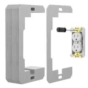 20 count Wall Plate Spacer,Spacers for Electrical Outlets, Metal Flush Fit Device Leveling Plates for Electrical Outlet Repair, Fix Loose Outlets and Electrical Boxes