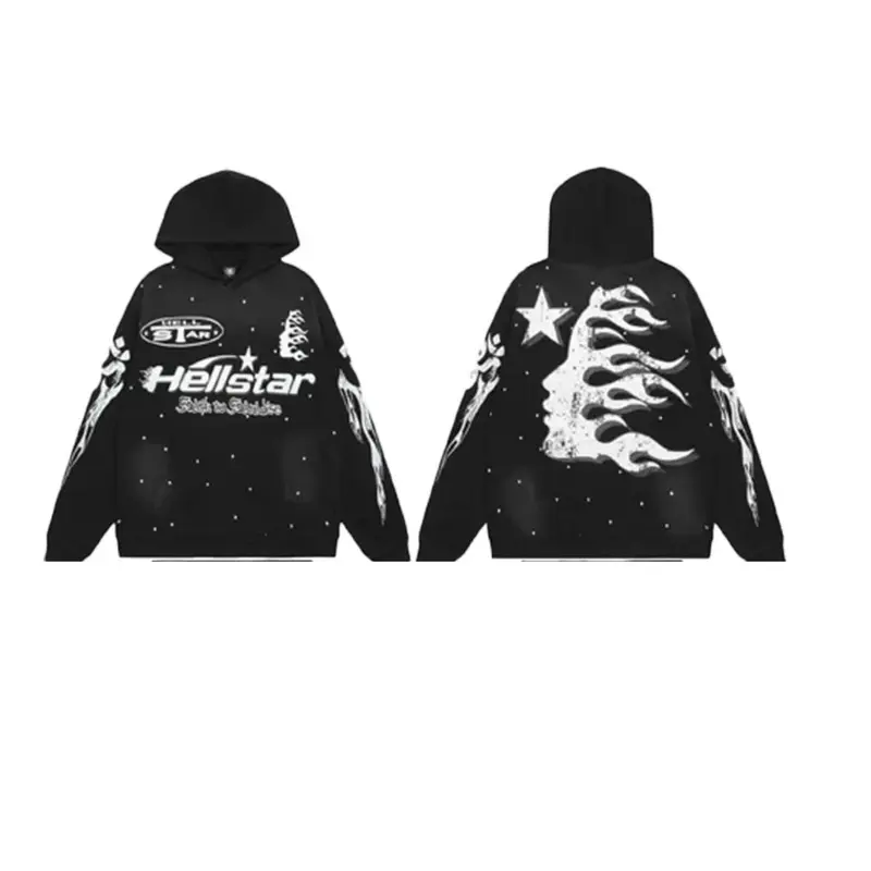 Hell-Star 2025 Unisex Hoodie – Hip Hop Street Style | Cozy Winter Sweatshirt | Ideal Gift for Men & Women