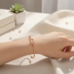 Customizable Engraved Minimalist Love Knot Bracelet, Personalized Initial Couple Bangle, Multi-Layer Simple Friendship Bracelet for Women, Light Luxury Daily Wear Jewelry, Bridesmaid BFF Party Gift, Love Bracelet Anniversary Present