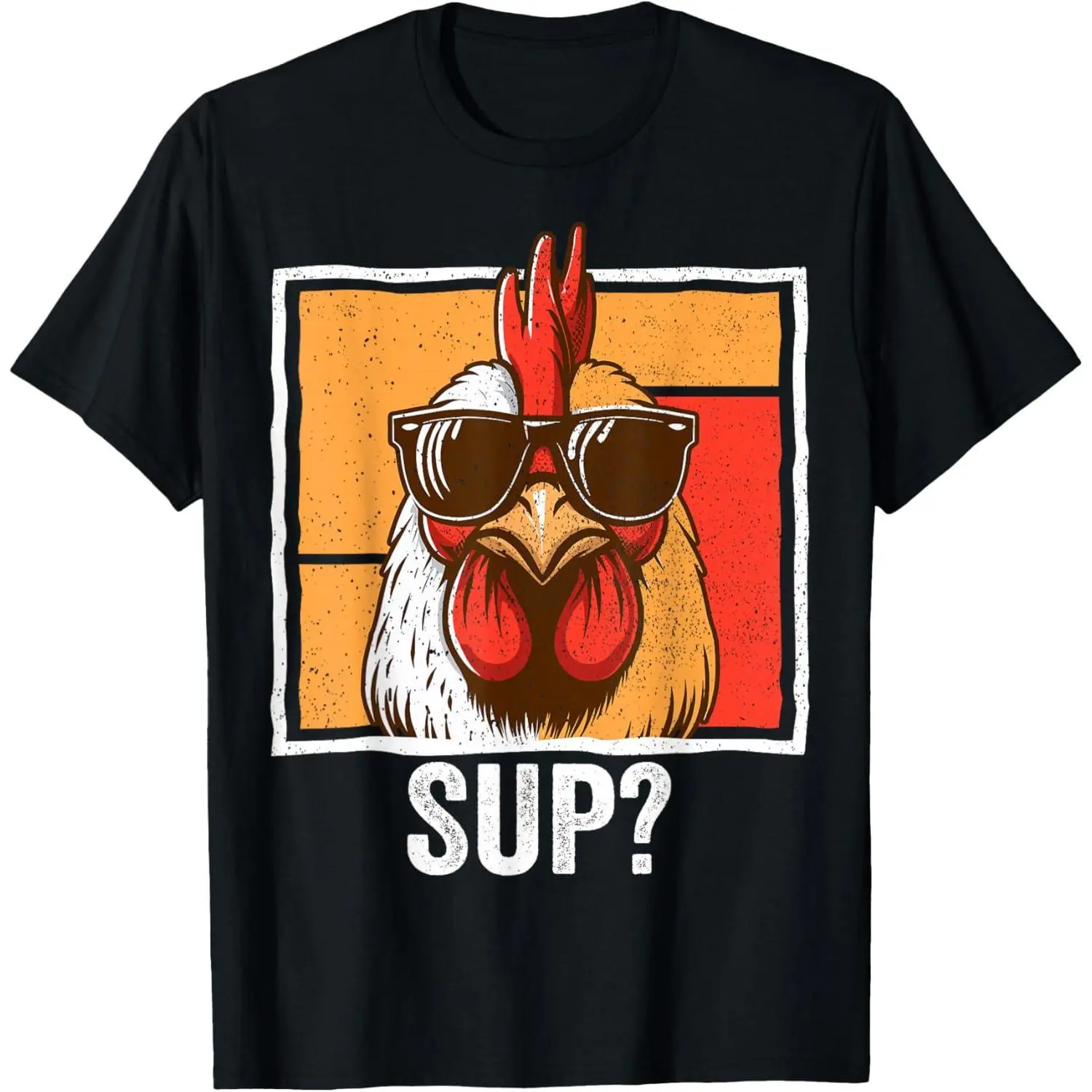 Chicken Sunglasses Animal Farm Funny For Farmer Men Women T-Shirt Casual Style Tee Casual Summer Clothes