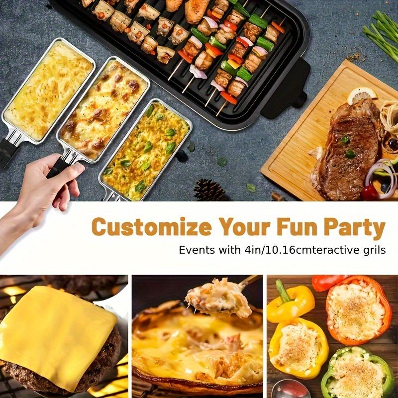 Indoor electric grill, smoke-free, kitchen indoor grill with non-stick cooking removable plates, removable Multifunction