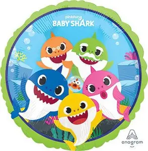 18" Baby Shark Helium Foil Balloon 1PK #40758