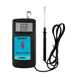 [Father's Day Gift]Electric Fence Tester Fault Finder Digital Electric Fence Voltage Tester Max 9.9kv, Blue (EM555)