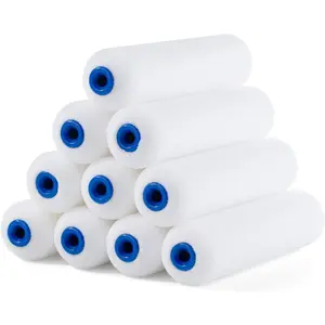 -   Roller Covers, 6", 10 Pack, White, High Density  Roller