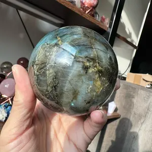Labradorite crystal sphere