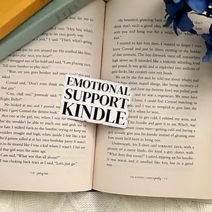 Emotional Support Kindle Sticker - Decorative Sticker for Kindle Devices