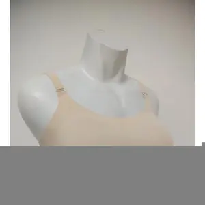 Women's Silicone Bra Female Anchor Sexy Prosthetic Breasts Silicone Fake Chest Underwear 2-in-1 Small Chest Display Big Chest