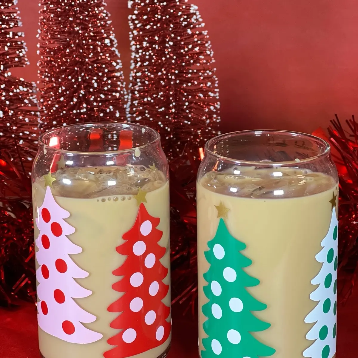 Christmas Tree Coffee Glass