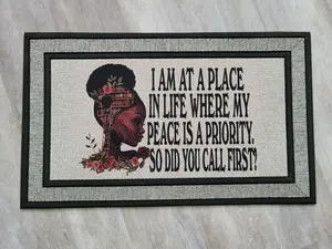I Am At A Place in Life - Books-- Door mat  Non-slip Anti-skid