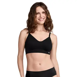 Jockey Women's Seamfree Back Smoothing Plunge Bralette S Black