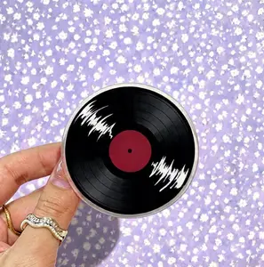 Retro Record Phone Grip Stand, Colorful Music Theme Phone Holder