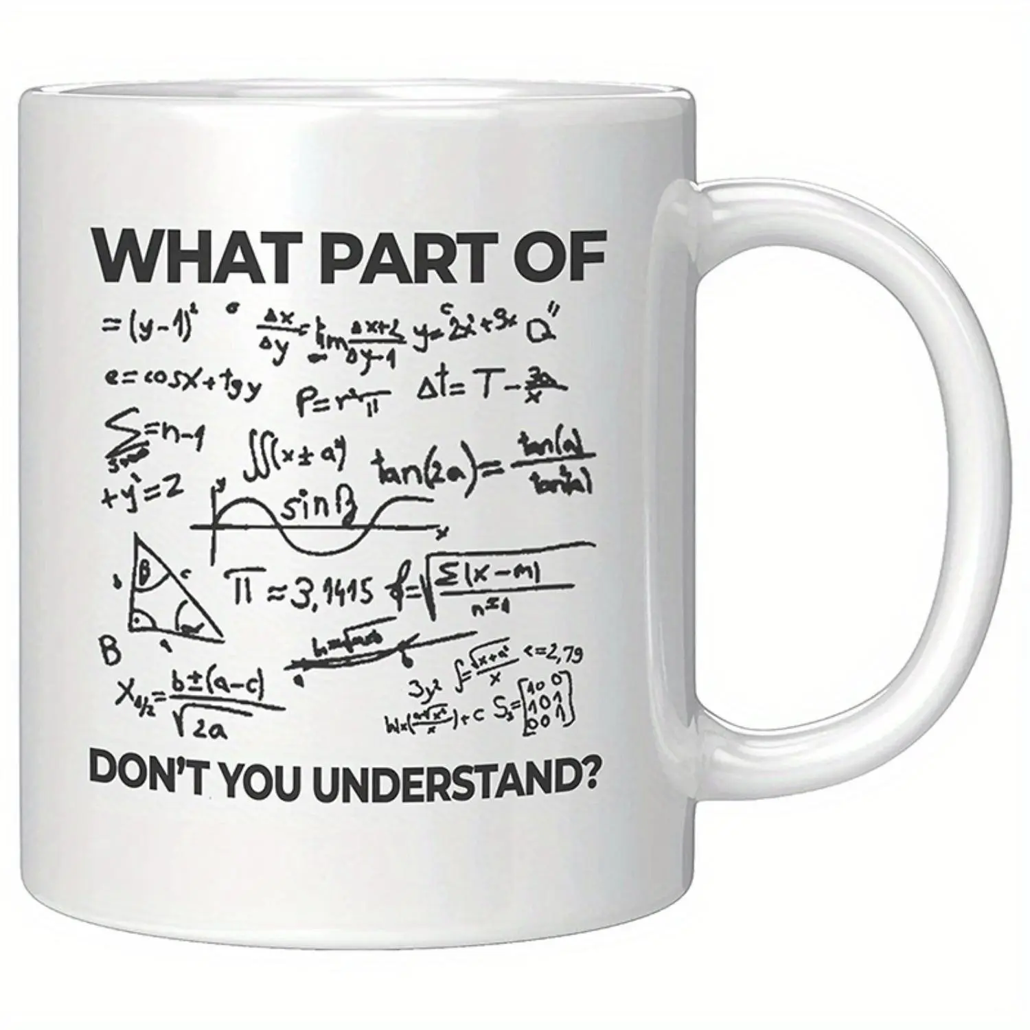 Ceramic Engineer Mug - 11oz Reusable Insulated Coffee Cup, Hand Wash Only, Multipurpose Sarcastic Math Humor Novelty Drinkware for Students, Teachers