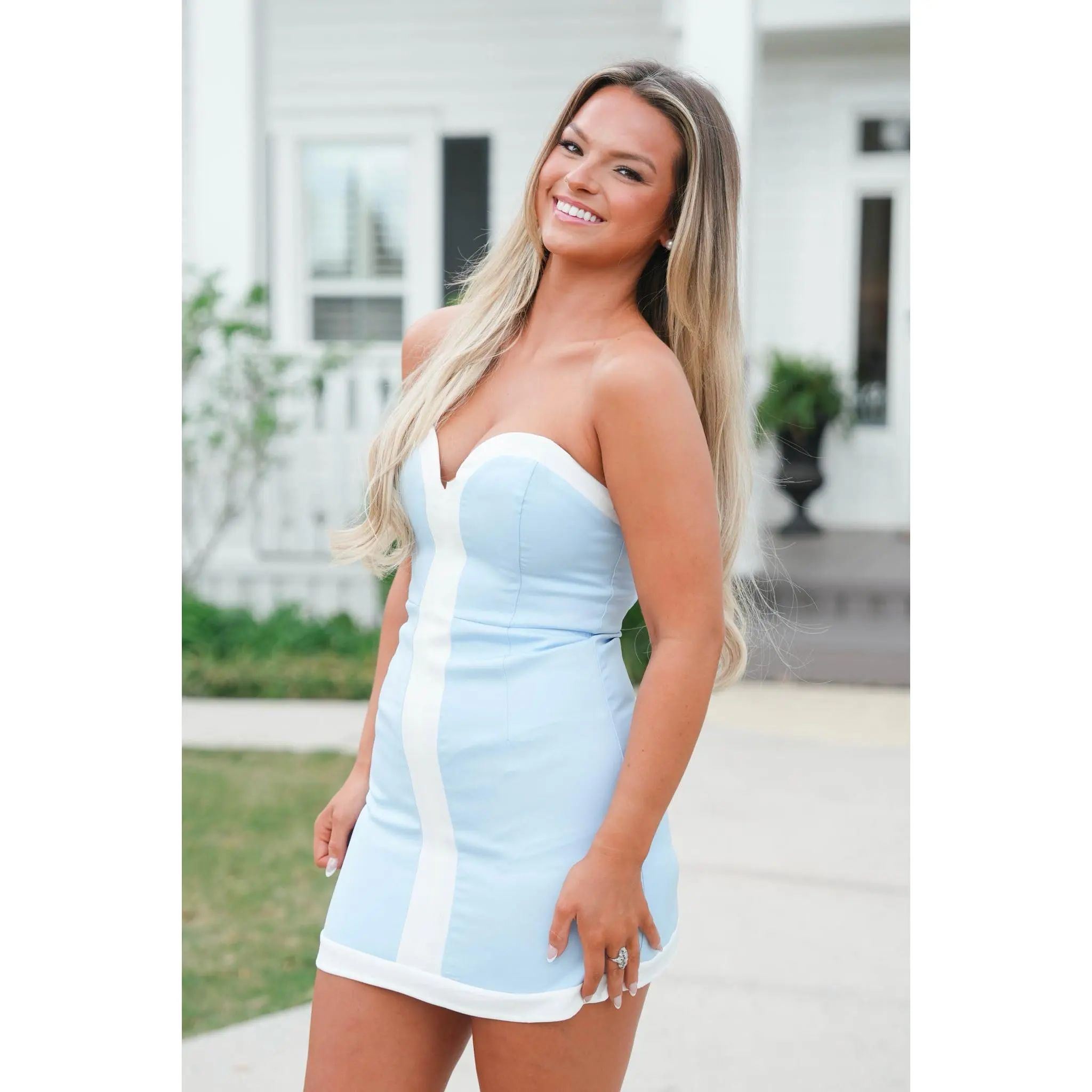 Powder Blue/White
