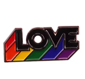 Black Love Rainbow Love Pin