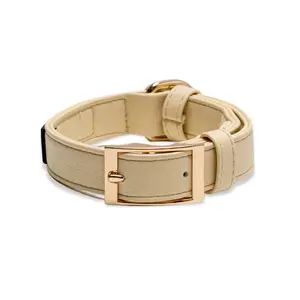 Butter Yellow Vegan Leather Collar