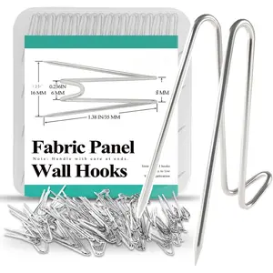 Cubicle Hooks - 40 count  Fabric Panel Wall Hook with Clear Storage Box, Cubicle Frame Picture Hanger & Cubical Wall Hooks for Office  School Decor & DIY Parties Interior Exterior (40)