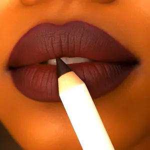 Black Cherry Merlot Lip Liner - Vegan Ultra-Creamy Pigmented Waterproof Lip Liner with Sharpener Included