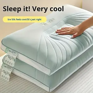 2 Pack Ergonomic 3D Breathable Cervical Pillow Soft Comfort Neck Relief Pillow Multi-scene Use Home Bedroom Travel Holiday Present