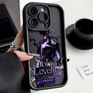 Solo Leveling Shadow King Phone Case for IPhone 17 16 15 14 13 12 11 Pro Max XR XS X Plus Soft TPU Back Cover