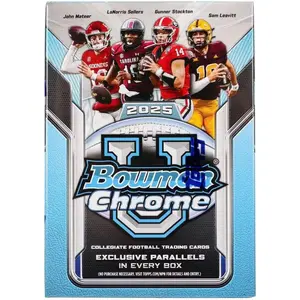 2025 Bowman University Chrome Football BLASTER box (7 pks/bx)