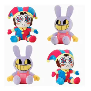 2026 New The Amazing Digital Circus Pomni & Jax Plush Cute Cartoon Clown Rabbit Stuffed Doll Christmas Kids Gifts