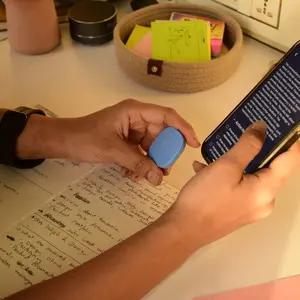 Buddi AI Wearable - Note-taking, Document Creation, Word Counting & Transcription Device for Efficient Task Management & Productivity Device Audio