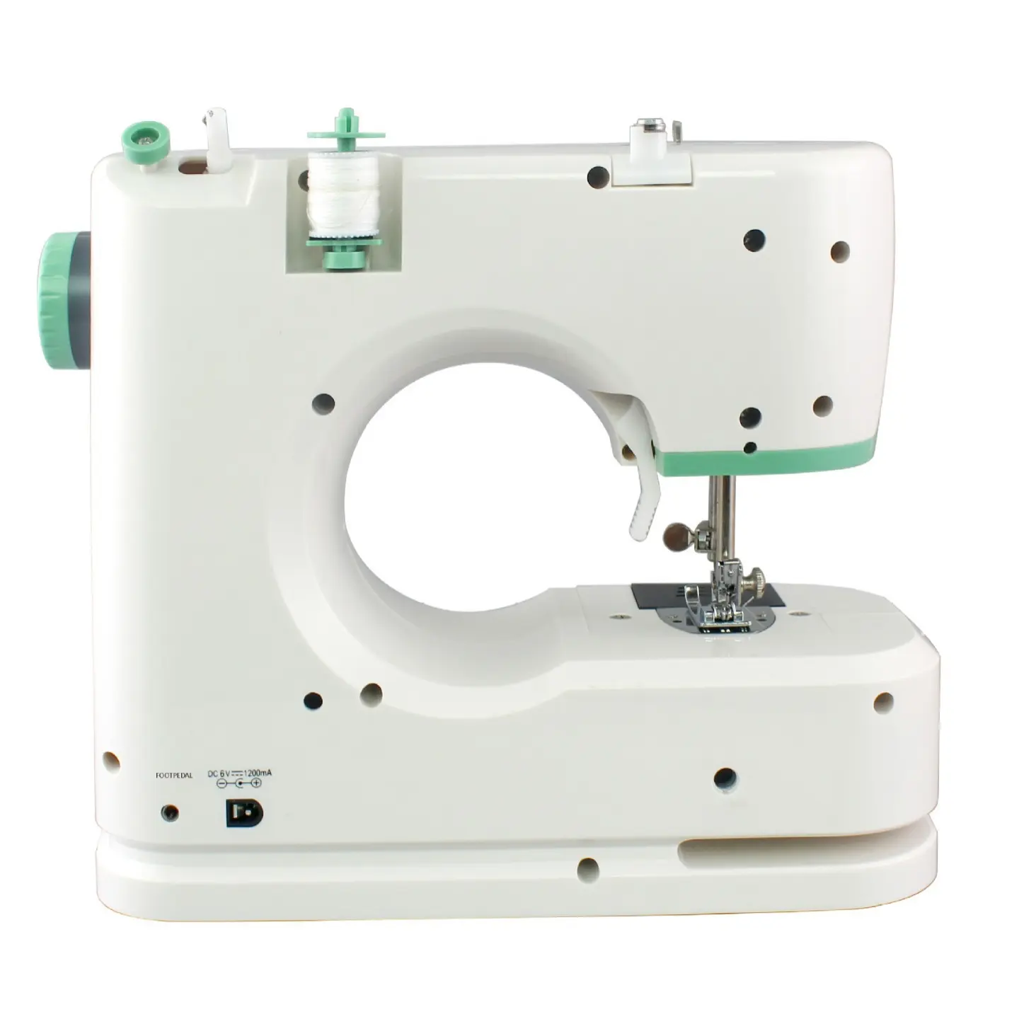 Household Mini Portable Pocket-Sized Computerized Sewing Machine - European or American Standard, 12 Stitch Types, Overlock, Buttonholes, 28*24cm, Thick Fabric Compatible, for Beginners, Hobbyists, Clothing Repairs, Sewing Hacks, DIY Fashion