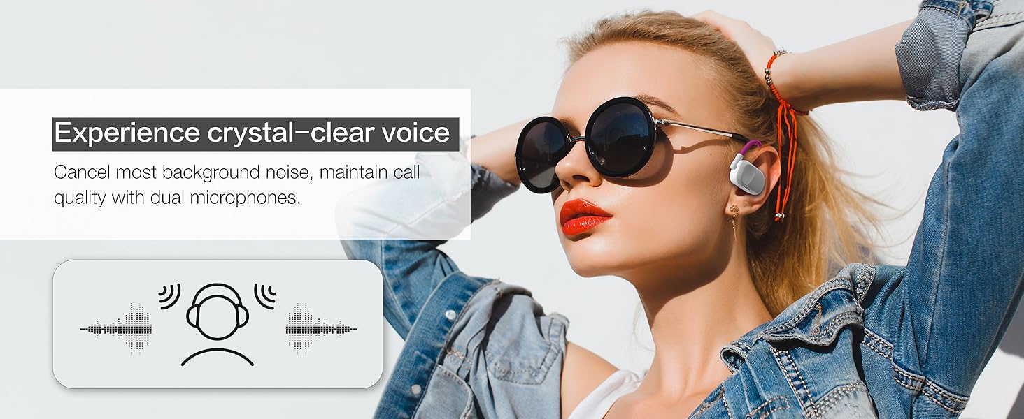 Purity Air Open Ear Earphones – TikTok Viral Wireless Bluetooth Headphones with Dual Mic Noise Cancelling, True Air Conduction for Sports & Daily Use, Sweat Resistant Long Wearing Comfort Purity Air Open Ear Earphones – TikTok Viral Wireless Bluetooth Headphones with Dual Mic Noise Cancelling, True Air Conduction for Sports & Daily Use, Sweat Resistant Long Wearing Comfort