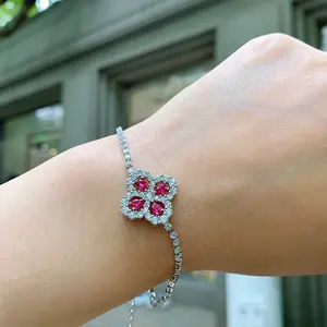 Ruby Square Jewelry Set