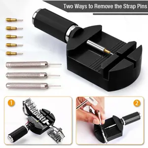 11-Piece Professional Watch Repair Tool Kit, Band Adjustment, Bracelet Size, Portable Manual Tools, Watch Maintenance Set, Hand Tools, Hardware Tools, Tool Accessories