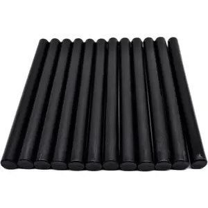 Black Glue Gun Sealing Wax Stick - Large - for Documents Sealing Gift Wrapping Party Invitation Halloween Decoration - Pack of 12