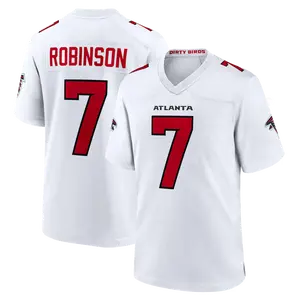 Unisex Football Falcons Team Bijan Robinson 2026 Game Jersey - White
