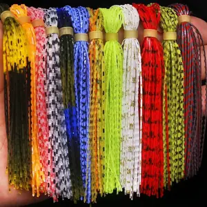 12 Colors Silicone Rubber Legs Fly Tying Materials for Flies & Jigs Trout Bass Panfish Lure Making Supplies Kit