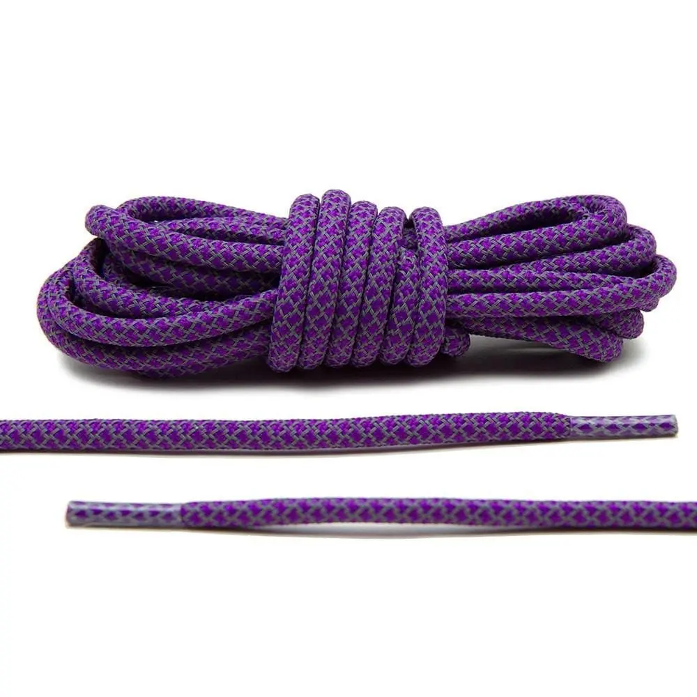 Purple 3M Reflective Rope Laces