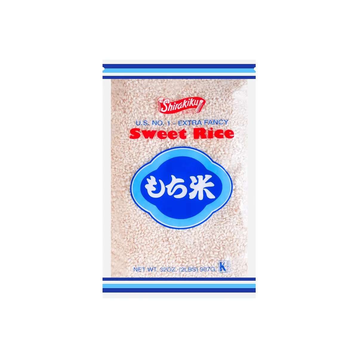 SHIRAKIKU Premium Japanese Sweet Glutinous Rice 2lb - Authentic Mochiko Ingredient for Mochi, Daifuku & Sticky Rice Desserts