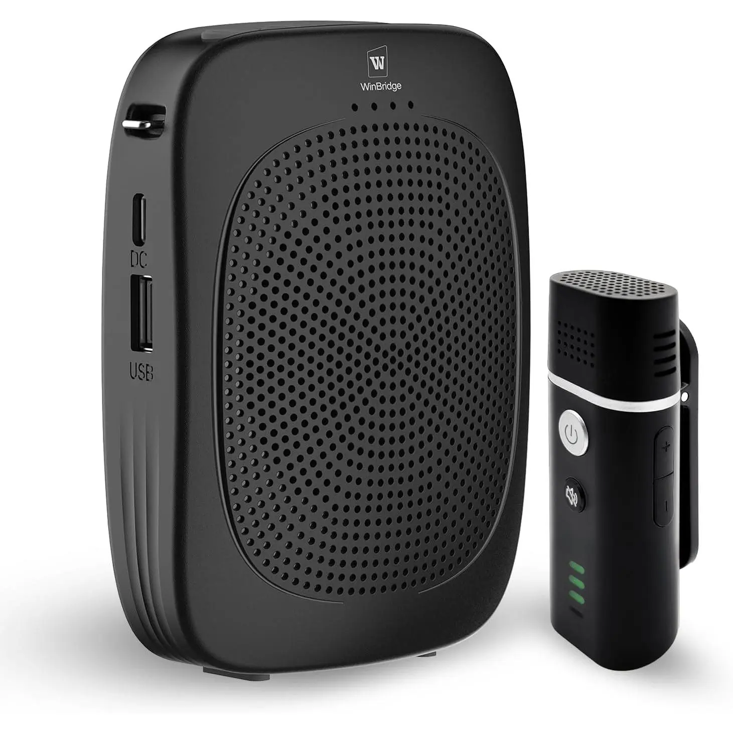 Voice Amplifier with  Lavalier Lapel Microphone for Teachers, Portable Speaker Clip- Microphone, Mini Megaphone PA System for Classroom/Yoga/Public Events C006