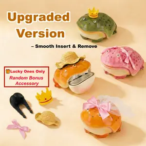 【Frog】 AirPods Case for AirPods 2&4, AirPods Pro 2&3 – Cute Ugly Frog Resin Protective Cover, Hard Anti-Scratch Shockproof Earbuds Case, Creative Animal Design, Unique Gift