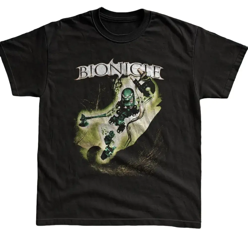 Vintage Style LEGO Bionicle Lewa Toa Of Air Graphic T-Shirt, Vintage Halloween, Nature Y2k Streetwear Top, 2000s Cute Gift for Mens Clothing & Women's Clothes