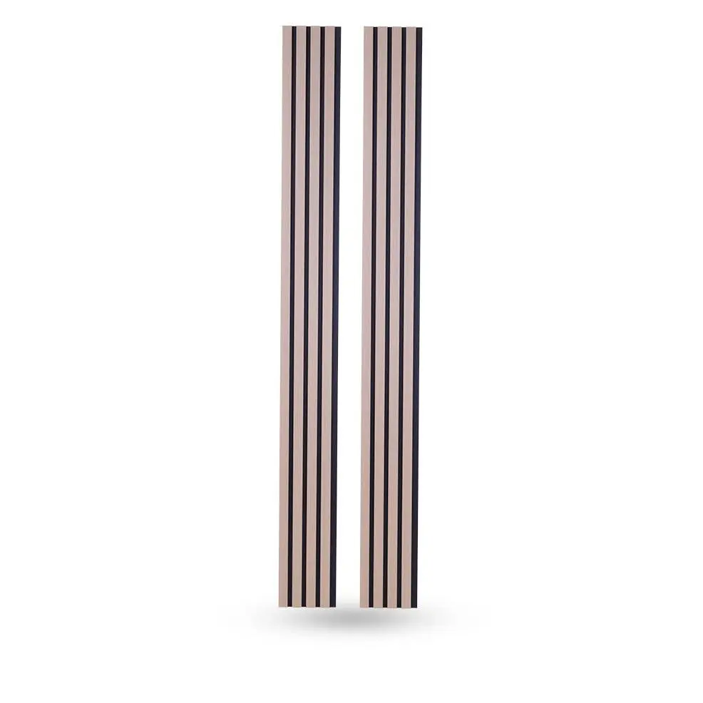 White Oak Wood Slat Panels with Black Accents Stout 94 & 106 Long Nitte 33pcs 3D PVC Wall Panels, Diamond Striped Geometric Designs, Black White Options Textured Self-Adhesive Decorative Wallpaper Roll for Living Room, Bedroom, Kitchen Office Accent Walls