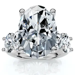 Certified 8.50Ct Oval Diamond Engagement Ring 14k Gold