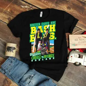 Bash Brothers Canseco Mcgwire Vintage Style T-Shirt